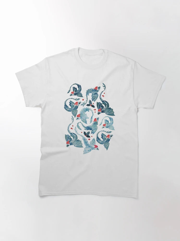 Dragon fire blue Christmas holly