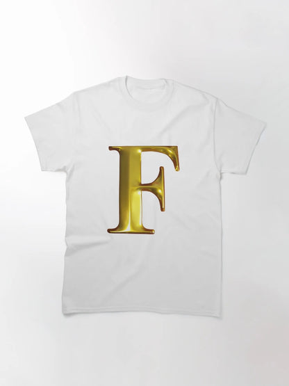 Gold Letter F