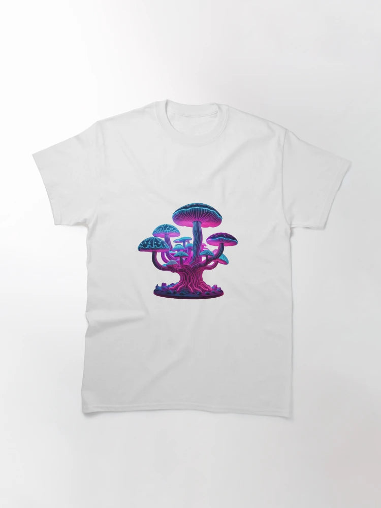 3D Neon Mushrooms