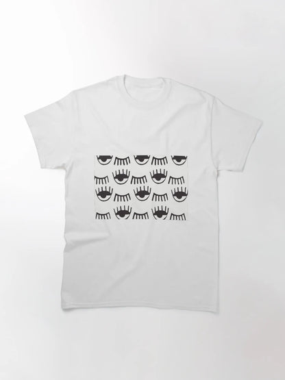 eye and eyelash pattern black and white