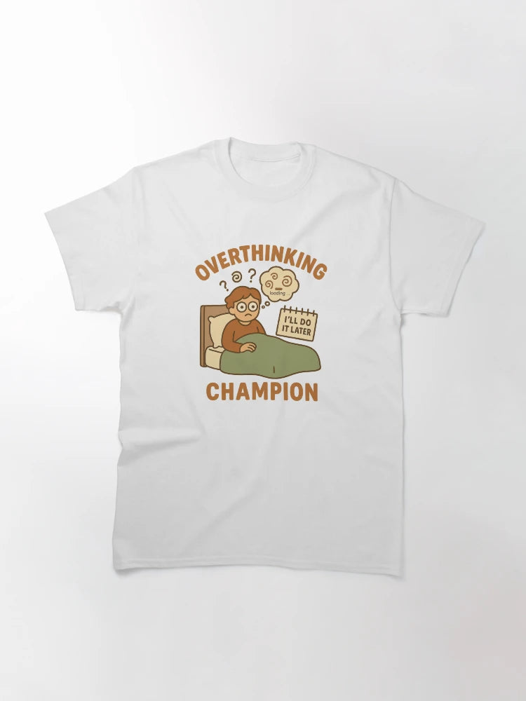 Overthinking Champion – Overloaded Mind in Bed