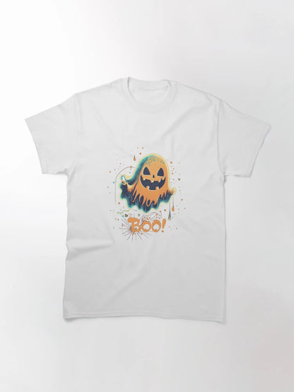 A creepy but cute smiling ghost