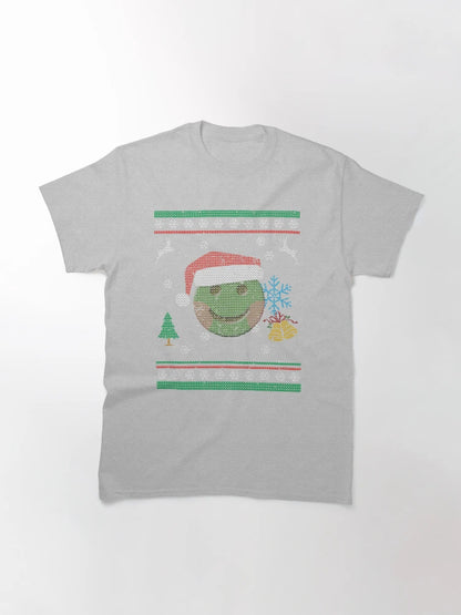 Funny Smiling Santa Emoticon Ugly Christmas Sweater Shirt