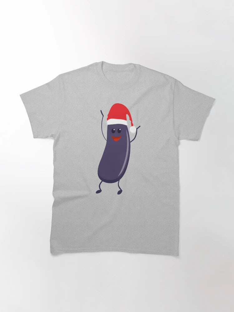 Eggplant in a Santa Hat - Christmas Fruits and Vegetables Series