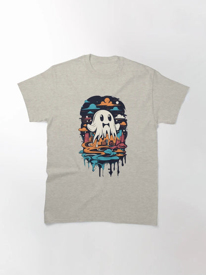 Funny Halloween Boo Ghost in The City