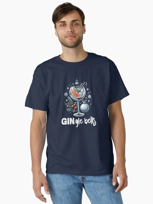 GIN-gle Bells Festive Gin Tonic Christmas T-Shirt