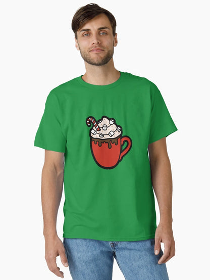Festive Hot Cocoa Pattern in Green
