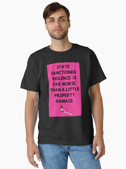 acab pink | state sanctioned violence is far worse than a little property damage