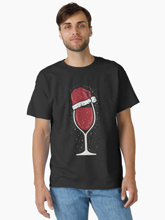Festive drinks, mistletoe and wine