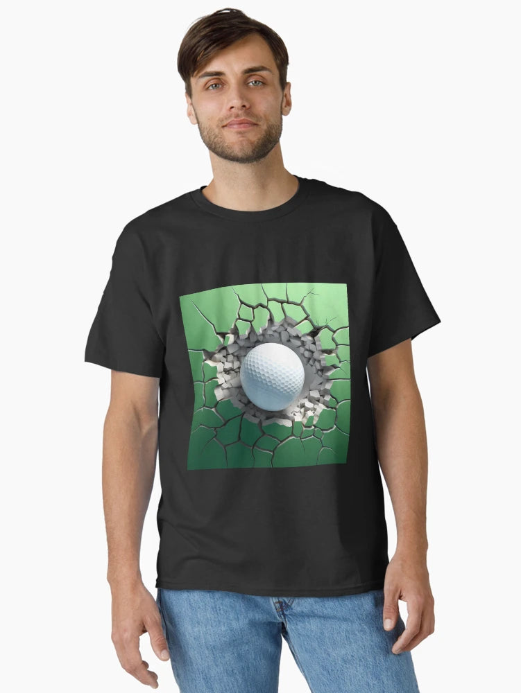 3D Golf Ball in a Wall Hole