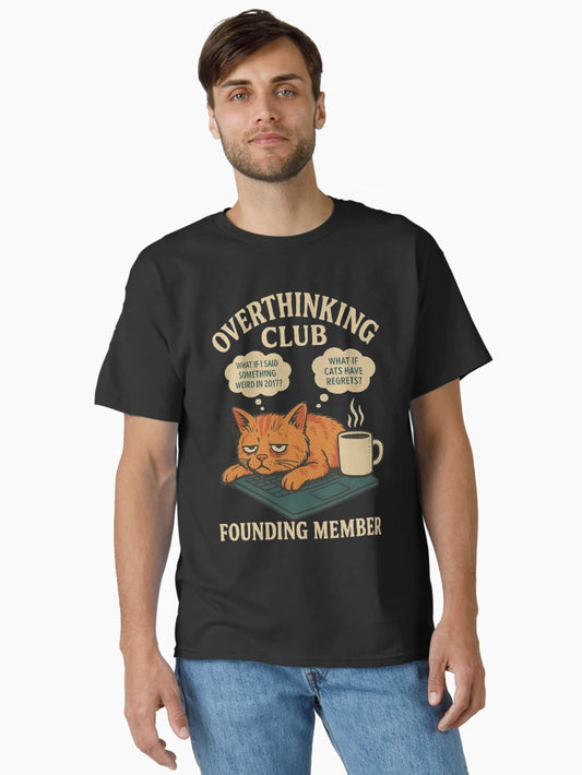 Overthinking Club – Founding Member (Cat Edition)