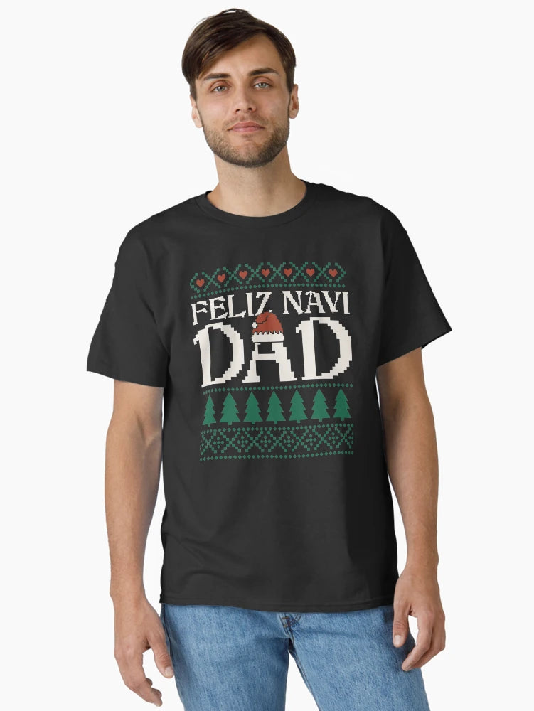 Feliz Navi Dad Ugly Christmas Sweater Funny Spanish Xmas Pun Gift For Hispanic Father