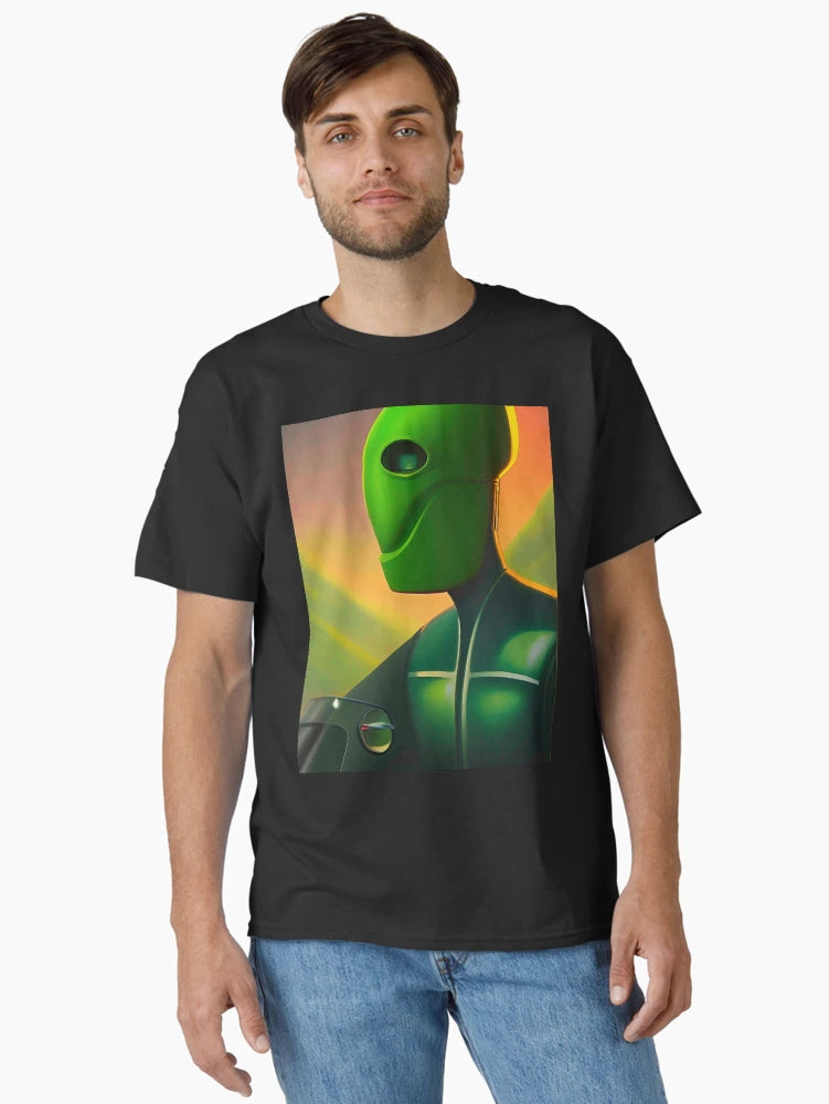 Alien 3D art. Surreal extraterrestrial