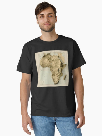 1884 Africa Relief Map 3D Digitally-Rendered