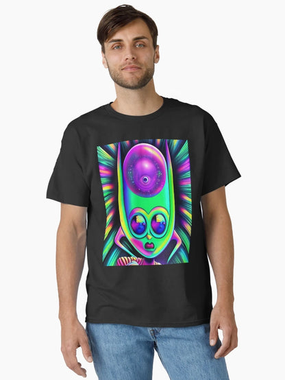 3D alien art. Trippy psychedelic