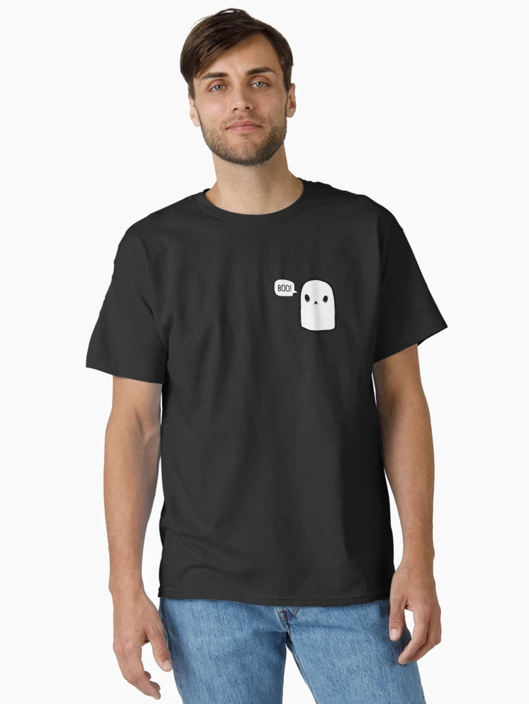 A ghost saying boo