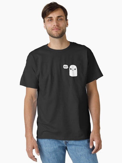 A ghost saying boo