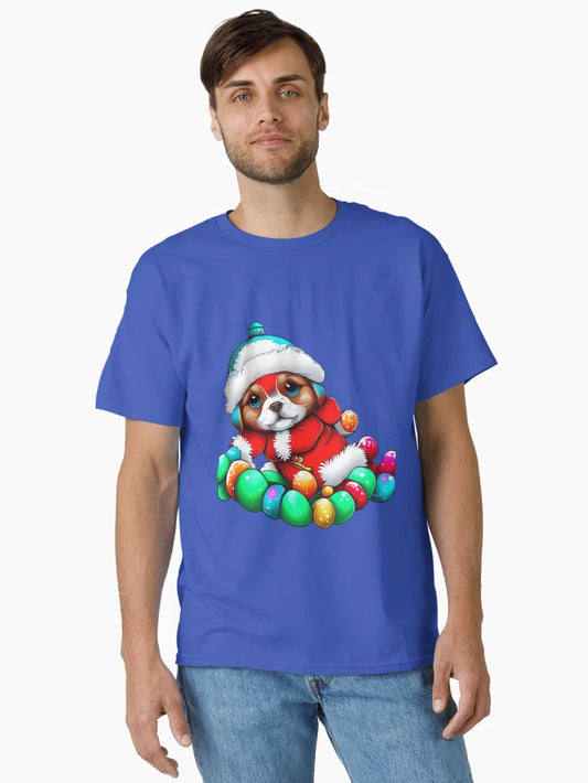 FESTIVE CUTE PUPPY COLORFUL.