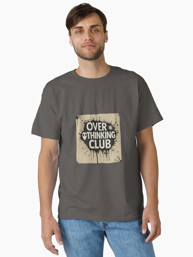 Overthinking Club – Grunge Ink Splatter Typography