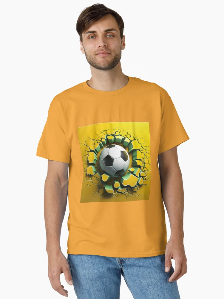 3D Soccer Ball in a Wall Hole