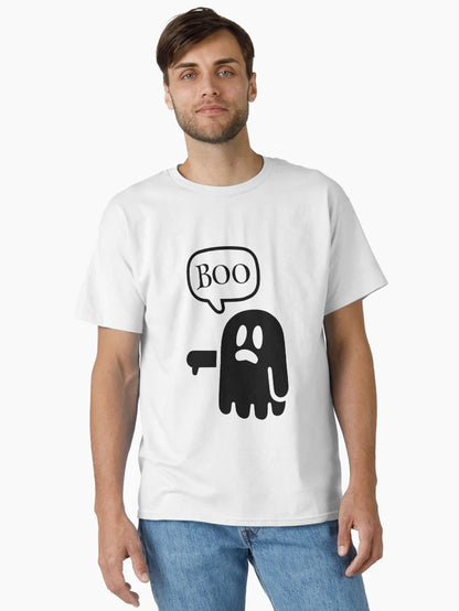Famous Ghost of Disapproval Halloween T Shirt White