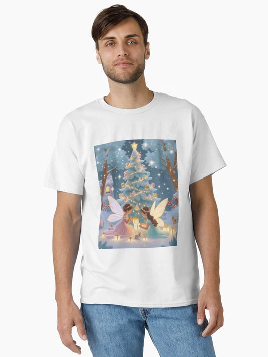 Fairy Tale Christmas Magical Winter Wonderland with Gift Fairies
