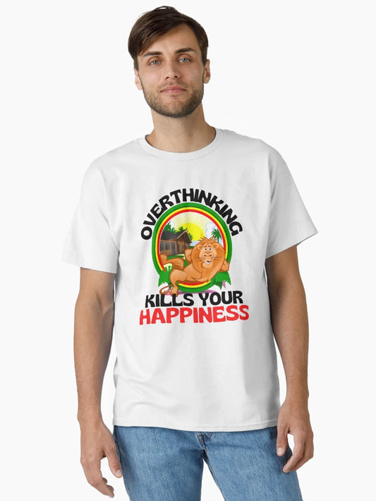 Overthinking Kills Your Happiness Cute Lion Funny