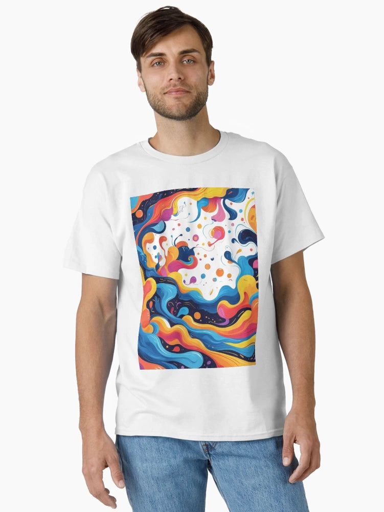 Abstract Rainbow Ocean’s Waves