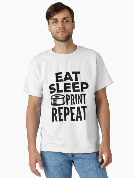 3D Printing Funny Quote - Eat Sleep Print Repeat