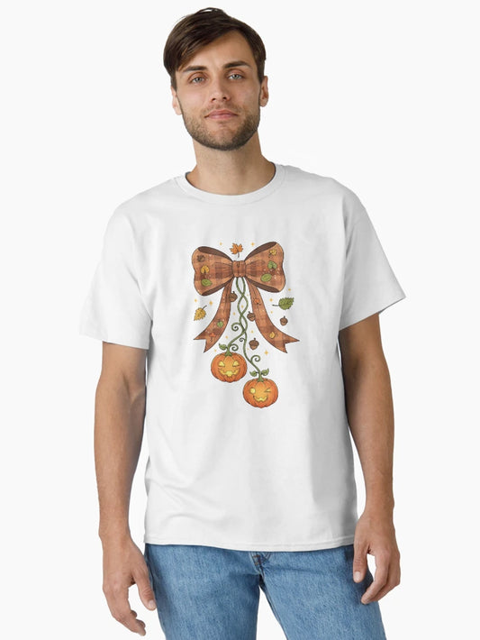 Festive Croquette Bow with Dangling Jack-O-Lanterns #2