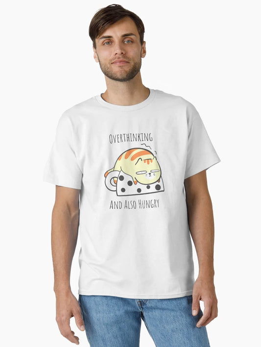Overthinking and Also Hungry Cute Cream Colored Tabby Cat