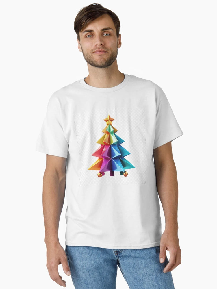 A christmas tree with a star . Sticker