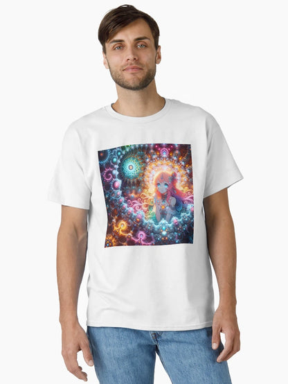 A.I. Psychedelic Fractal Anime Girl 8K 0028 FunFractals ChromaDepth 3D