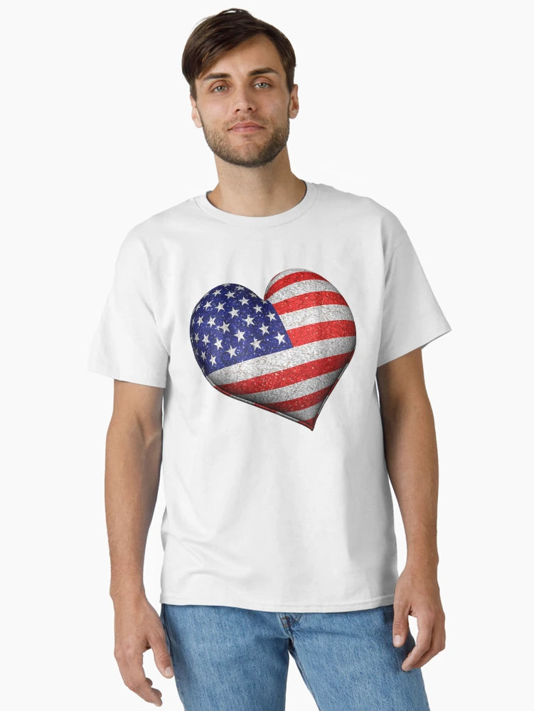3D USA heart.