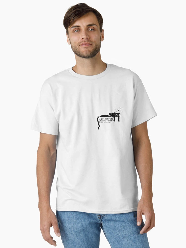 Overthinking And Also Hungry , gift for your lazy friend, cat lover,lazy cat