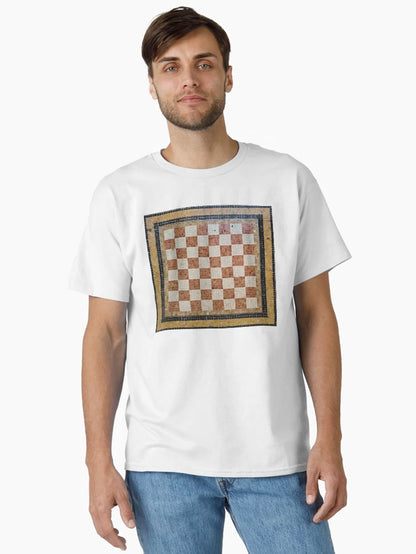 3d Rustic italian mosaic chess pattern seamless design