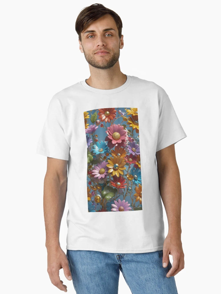 3d Colorful Flowers Backgroun, Floral Pattern