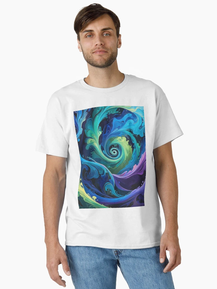 Abstract Spiral  - Shades of Blue, Purple and Green 2