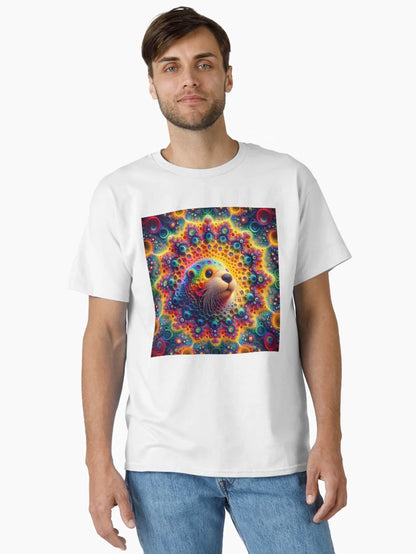 A.I. Psychedelic Fractal Otter 0004 FunFractals ChromaDepth 3D