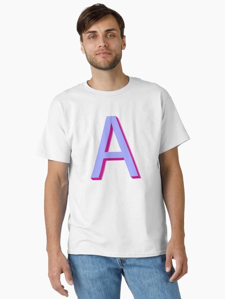 3D letter A on a white background.