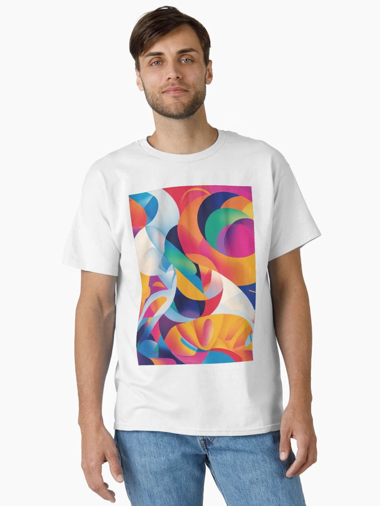 Abstract Geometric Rainbow Pattern 7