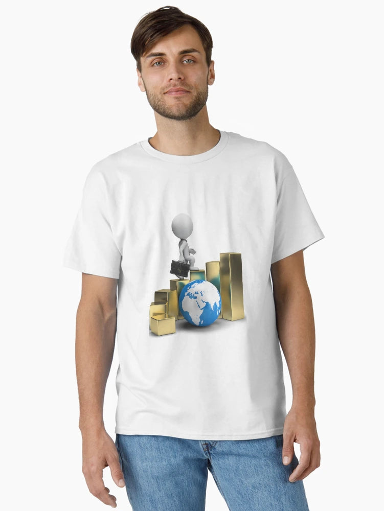 3D | Graphy Business Person Stairs