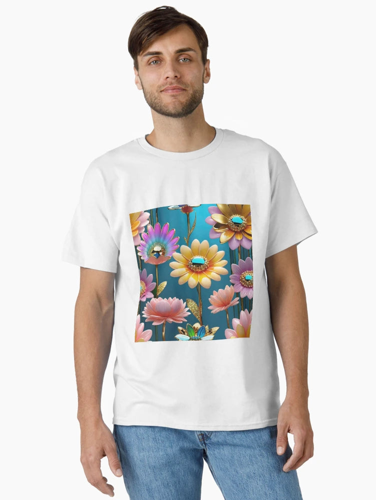 3d pastel flowers background, floral poster design.