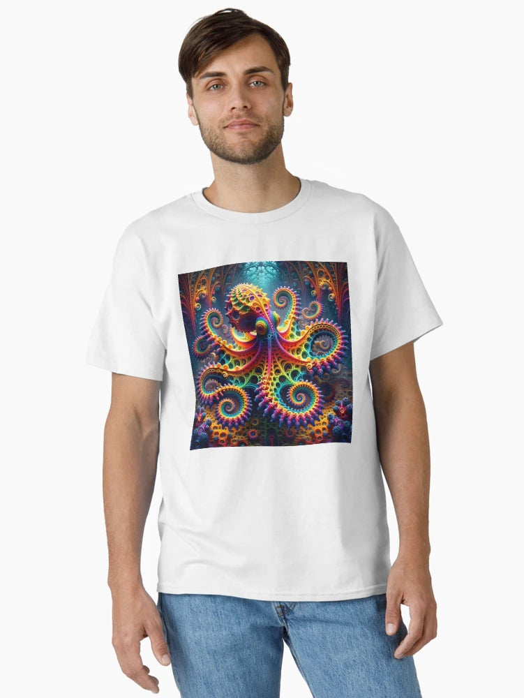 A.I. Psychedelic Fractal Octopus 0003 FunFractals ChromaDepth 3D