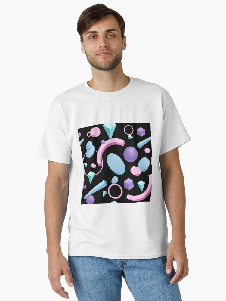 3D Shapes Background 3