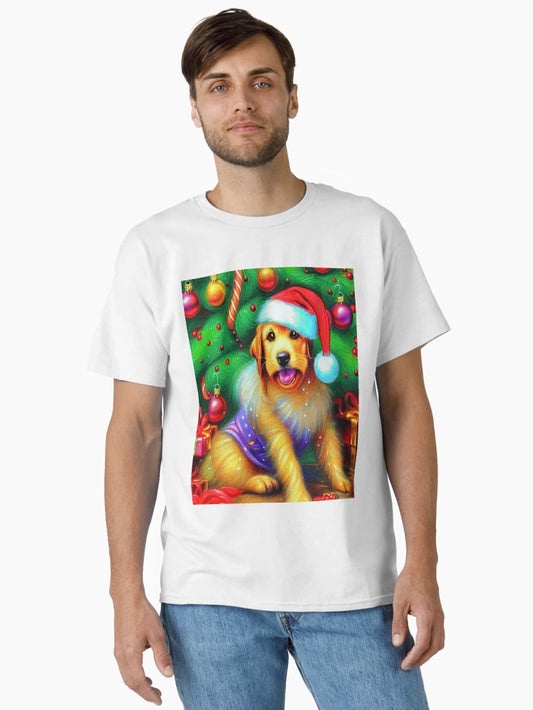 Adorable Shaggy Christmas Puppy