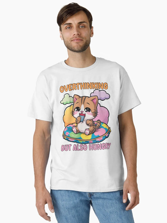 Overthinking But Also Hungry, Over Thinking, Kawaii Style, Funny Cat