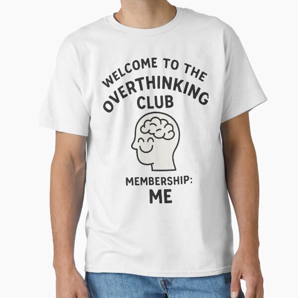 Overthinking Club – Since Forever | Brain Skull Emblem