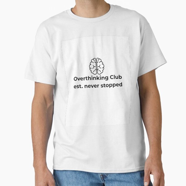 Overthinking Club – Since Forever | Brain Skull Emblem