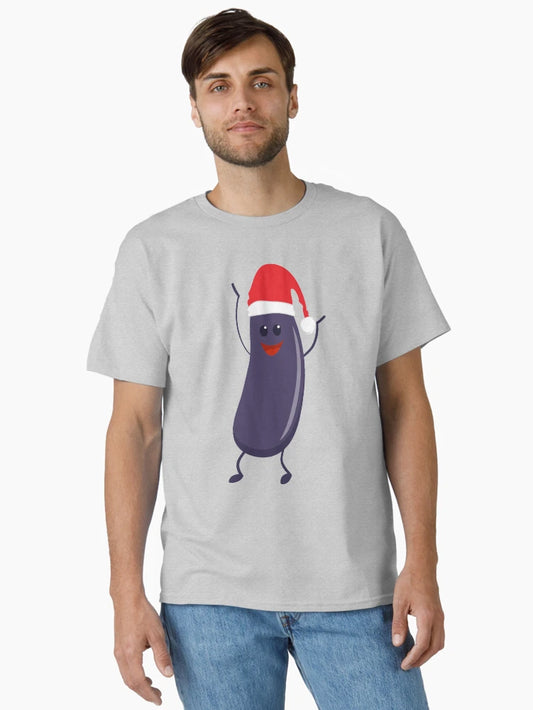 Eggplant in a Santa Hat - Christmas Fruits and Vegetables Series
